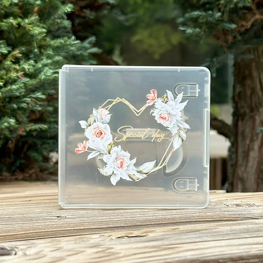 Cutie din plastic transparent pentru stick cu printare uv