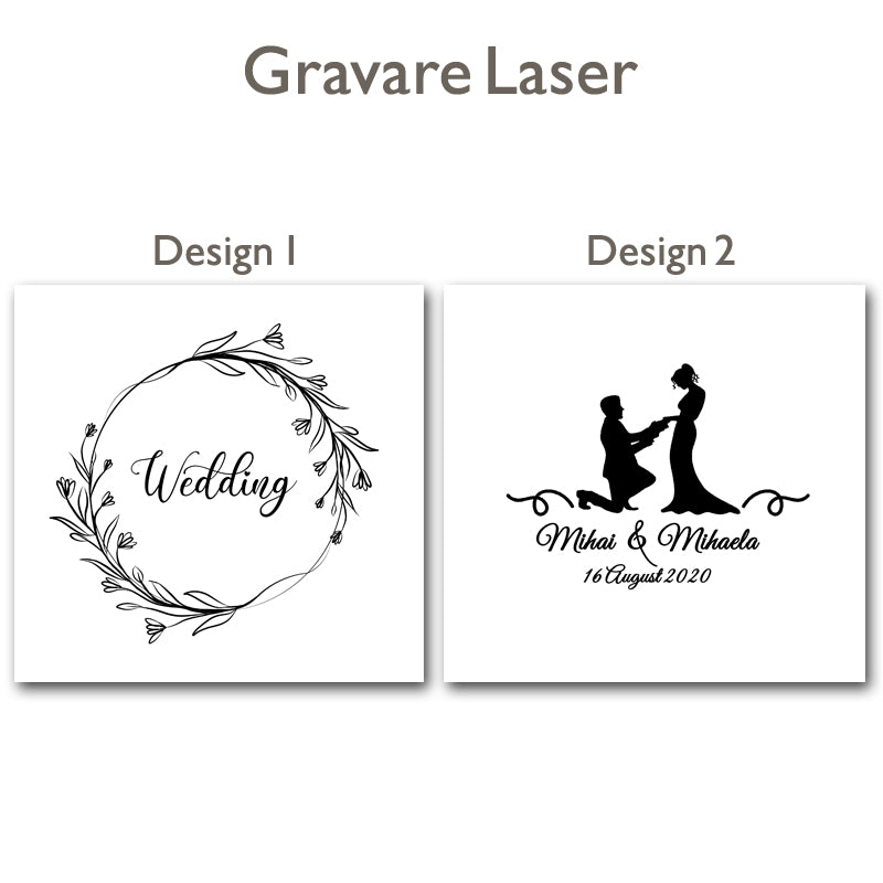 Cutie din lemn cu capac glisant pentru stick și poze 10/15cm